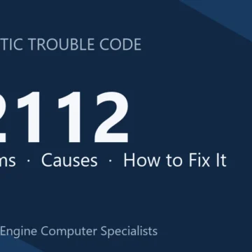P2112 Code Symptoms, Causes, Diagnosis & Repair Overview Guide