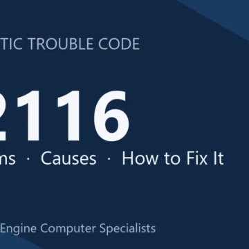 P2116 Code Symptoms, Causes, Diagnostic Guide & Cost Estimate
