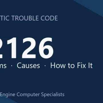 P2126 Code Symptoms, Causes, Diagnosis and Comprehensive Repair Guide