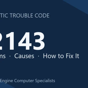 P2143 Code Symptoms, Causes, Diagnosis and Repair Guide for Engine