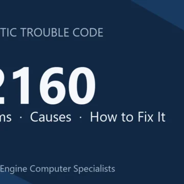 P2160 Code Symptoms, Causes, Diagnosis & Repair Costs Guide Info