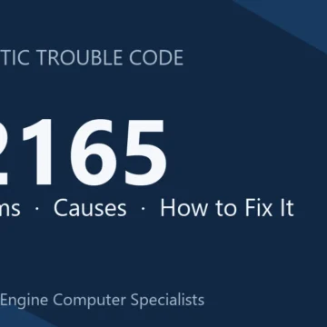 P2165 Code Symptoms, Causes, Diagnosis & Repair Guide Details