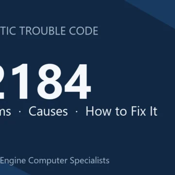 P2184 Code Symptoms, Causes, Diagnosis and Repair Costs Guide