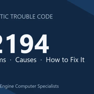 P2194 Code Symptoms, Causes, Diagnosis and Repair Costs Guide