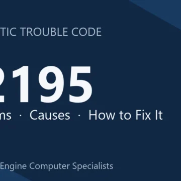 P2195 Code Symptoms, Causes, Diagnosis and Comprehensive Repair Guide