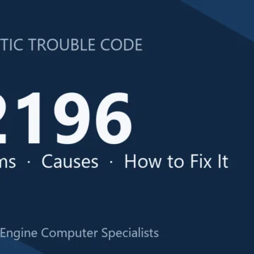 P2196 Code Symptoms, Causes, Diagnosis and Comprehensive Repair Guide