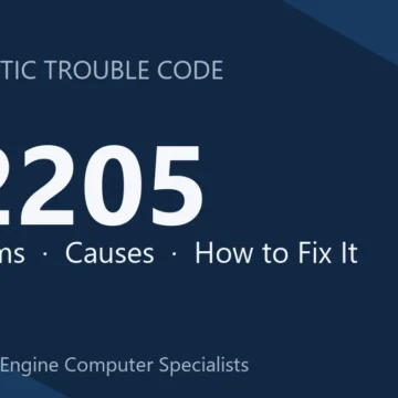P2205 Code Symptoms, Causes, Diagnostic Steps and Repair Options