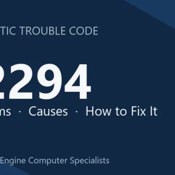 P2294 Code Symptoms, Causes, Diagnosis & Repair Guide Overview