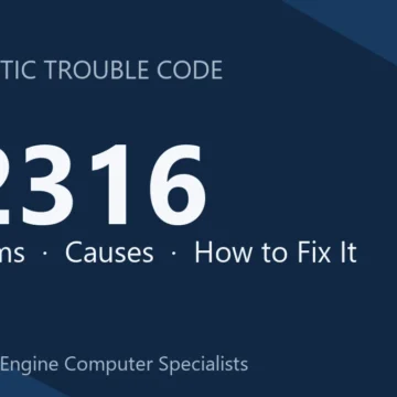 P2316 Code Symptoms, Causes, Diagnosis & Repair Step‑by‑Step Guide