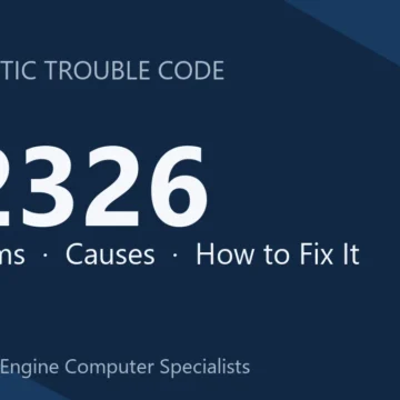 P2326 Code Symptoms, Causes & Repair Steps Explained for Your Engine
