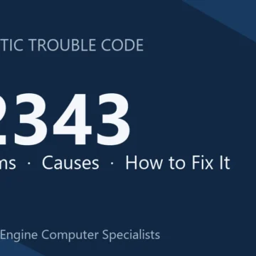 P2343 Code Symptoms, Diagnosis, Repair Costs & Safety Tips Guide