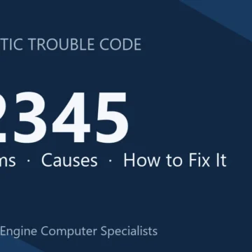 P2345 Code Symptoms, Causes, Diagnosis & Repair & Reprogramming Guide