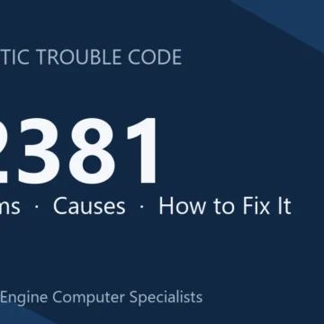 P2381 Code Symptoms, Causes, Diagnosis and Repair Guide for Your Ride