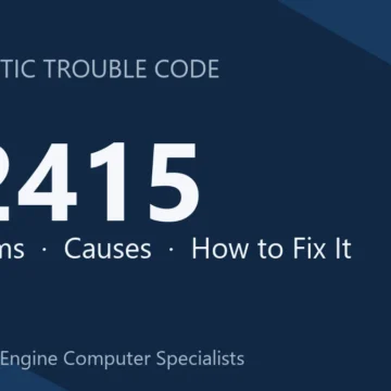 P2415 Code Symptoms, Causes, and Repair Recommendations Guide