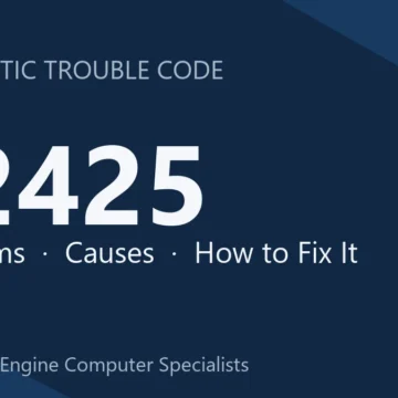 P2425 Code Symptoms, Causes, Diagnosis & Repair Guide Safety Tips