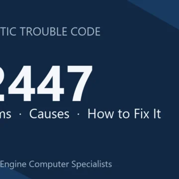 P2447 Code Symptoms, Causes, Diagnosis, Repair & Cost Guide Overview