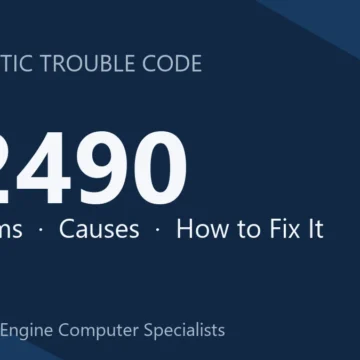 P2490 Code Symptoms, Causes, Diagnosis, Repair & Cost Guide Overview