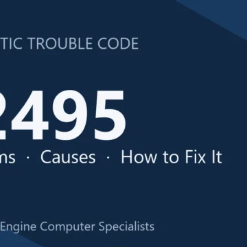 P2495 Code Symptoms, Causes, Diagnosis & Repair Costs Guide Overview