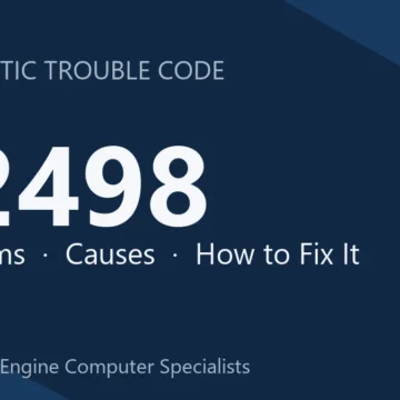 P2498 Code Symptoms, Causes, Diagnosis & Repair Guide Prevention Tips