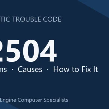 P2504 Code Symptoms, Causes, Diagnosis, Fixes & Cost Guide Prevention