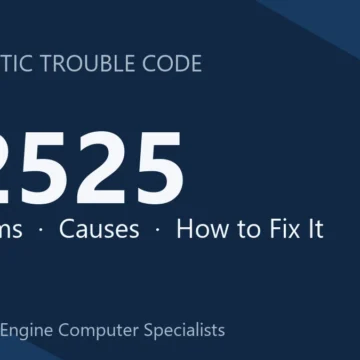 P2525 Code Symptoms, Causes, Diagnosis and Repair Guide Procedures