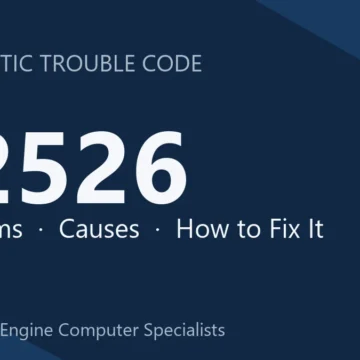 P2526 Code Symptoms, Causes, Diagnosis & Complete Repair Guide