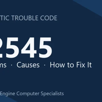 P2545 Code Symptoms, Causes, Diagnosis, Reprogramming & Repair Guide
