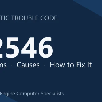 P2546 Code Symptoms, Causes, Diagnosis, Repair & Reprogramming Guide