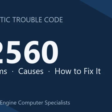 P2560 Code Symptoms, Causes, Diagnosis & Complete Repair Guide