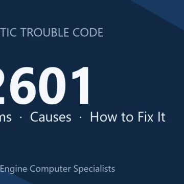 P2601 Code Symptoms, Causes, Diagnosis and Repair Step-by-Step Guide