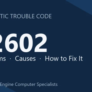 P2602 Code Symptoms, Causes, Diagnosis and Repair Costs Guide