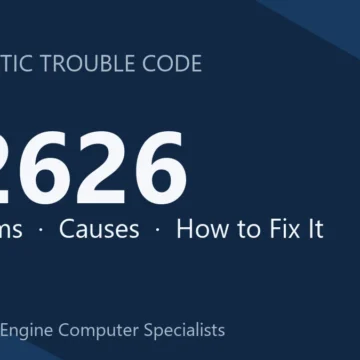 P2626 Code Symptoms, Causes, Diagnosis and Repair Guide Step-by-Step