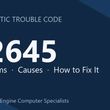 P2645 Code Symptoms, Causes, Diagnosis, Repair & Cost Estimate