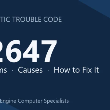 P2647 Code Symptoms, Causes, Diagnosis and Repair Guide