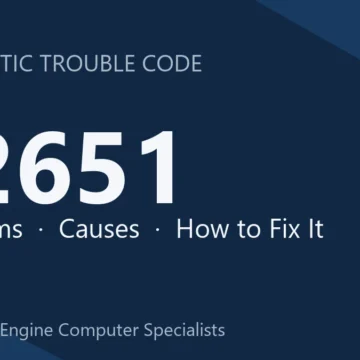 P2651 Code Symptoms, Causes, Diagnosis & Repair Guide for Powertrain