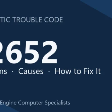 P2652 Code Symptoms, Causes, Diagnosis & Repair Steps and Cost Info