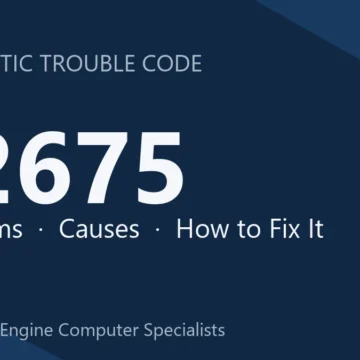 P2675 Code Symptoms, Diagnosis, Repair Steps & Cost Overview