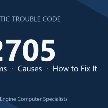 P2705 Code Symptoms, Causes, Diagnosis, Repair & Reprogramming Costs