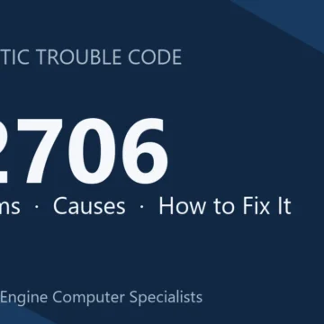 P2706 Code Symptoms, Diagnosis, Causes & Repair Cost Overview