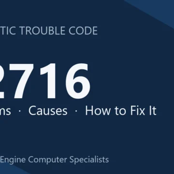 P2716 Code Symptoms, Causes, Diagnosis, Repair & Prevention Tips