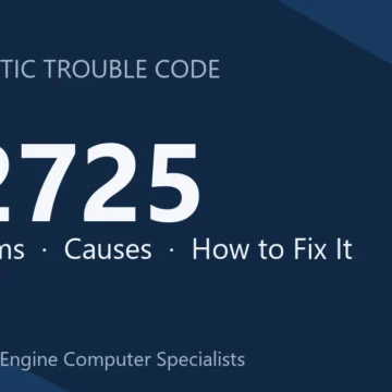 P2725 Code Symptoms, Causes, Diagnosis & Repair Guide for Your Engine