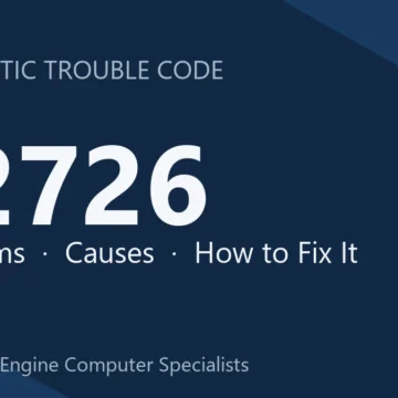 P2726 Code Symptoms, Causes, and Diagnostic Repair Steps Guide