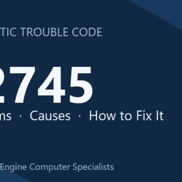 P2745 Code Symptoms, Causes, Diagnosis & Repair Overview Guide