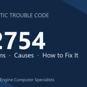 P2754 Code Symptoms, Causes, Diagnosis & Repair Costs Reprogramming
