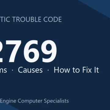 P2769 Code Symptoms, Causes, Diagnosis, Costs, Estimated Repair Guide