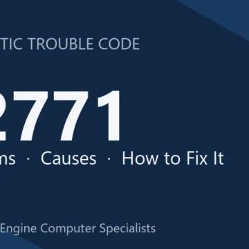 P2771 Code Symptoms, Causes, Diagnosis & Comprehensive Repair Guide