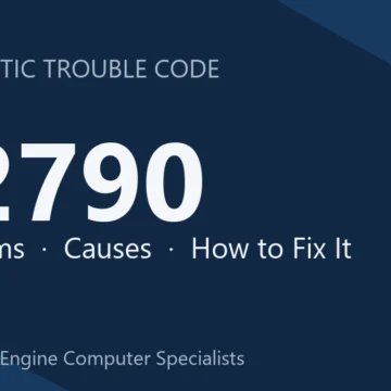 P2790 Code Symptoms, Causes, Diagnosis & Repair with Prevention