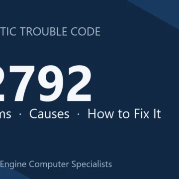 P2792 Code Symptoms, Causes, Diagnosis, Repair & Cost Safety Guide
