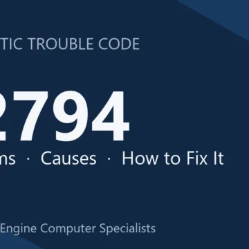 P2794 Code Symptoms, Causes, Diagnosis & Repair Overview Guide