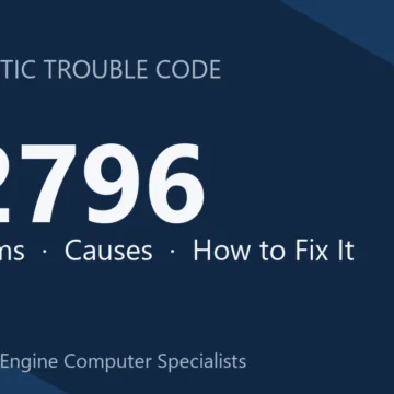 P2796 Code Symptoms, Causes, Diagnosis, Repair & Cost Overview